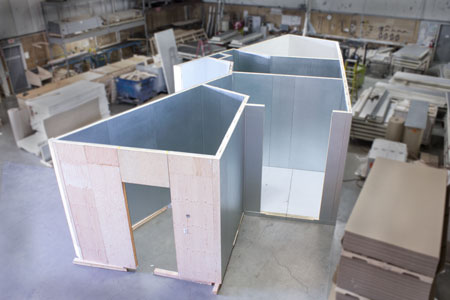 An Imperial Brown walk-in cooler Hybrid design